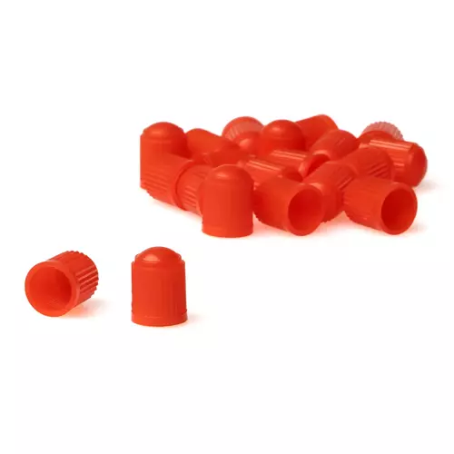 Plastikowe kapturki na zawory nakrętki czerwone 100 sztuk 2