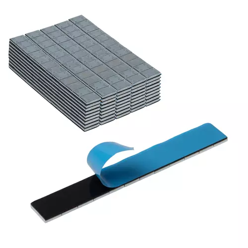 Ciężarki klejone 5gx12 ZN do felg aluminiowych 100 sztuk kwadrat slim 2