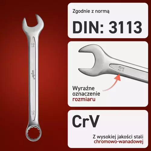 Klucz płasko-oczkowy 50 mm 4