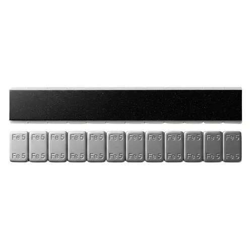 Ciężarki klejone 5gx12 powlekane CLEAR TAPE 100 sztuk 2