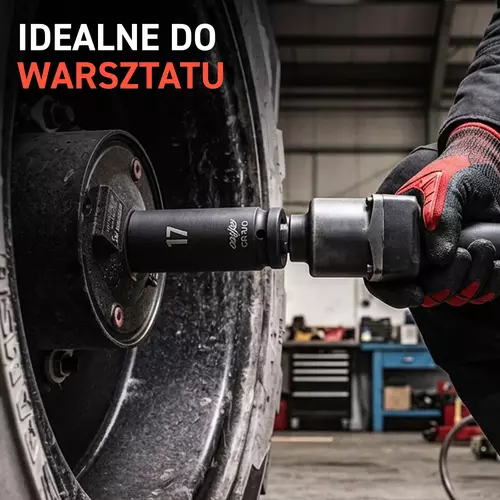 Zestaw nasadek udarowych długich 1/2" 17 19 21 mm 5