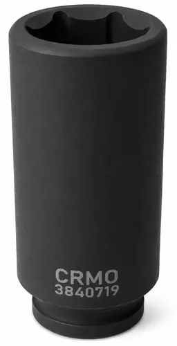 Nasadka udarowa 3/8" 6-kąt długa 19 mm 2