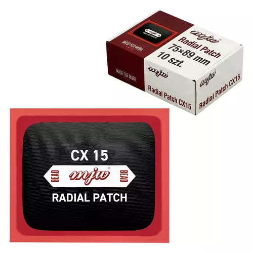 MJW CX15 Radial-Reparaturpflaster 75 × 89 mm – 10 Stück 3