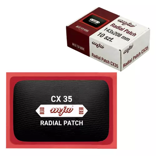 MJW CX35 Radial-Reparaturpflaster 143 × 208 mm – 10 Stück 3