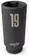 Nasadka udarowa 3/8" 6-kąt długa 19 mm