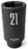 Nasadka udarowa 3/8" 6-kąt długa 21 mm
