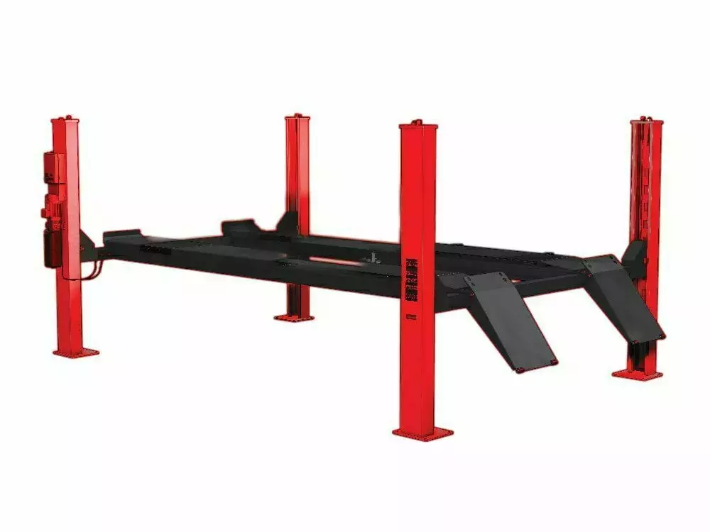 Podnośnik czterokolumnowy, płaskie najazdy 1