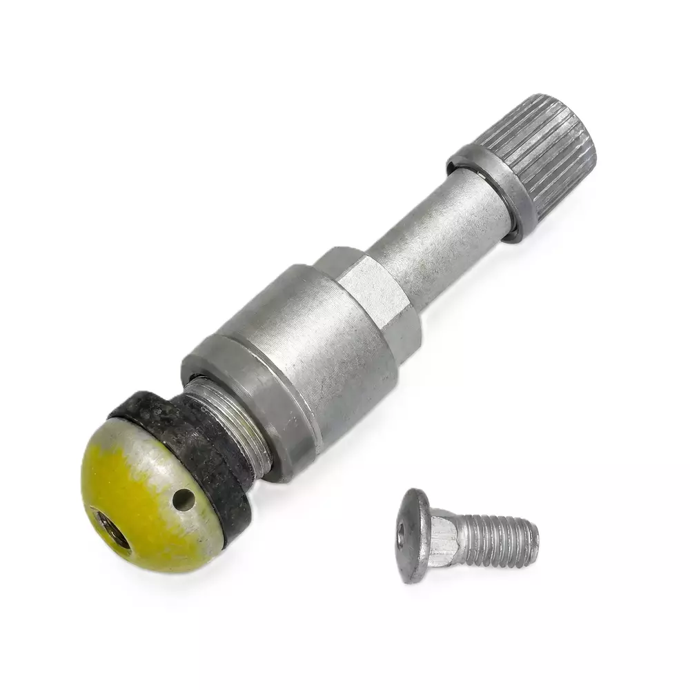 Zawór TPMS metalowy skręcany HUF Gen 2 56 mm – kompatybilny z czujnikami RDE/BLV/RDV, Audi, BMW, Mercedes-Benz, Porsche, VW, Ferrari, Maserati, Bentley, Aston Martin, Alpina, Lamborghini, Rolls-Royce, Mini, Skoda 1