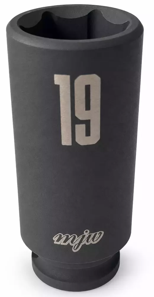Nasadka udarowa 3/8" 6-kąt długa 19 mm 1