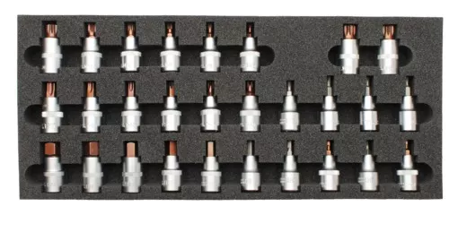 Wkład do skrzynki - nasadki trzpieniowe 1/2" TORX HEX SPLINE 1