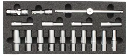 Wkład do skrzynki - nasadki 1/2" 6-kąt długie | akcesoria 1/2" 1