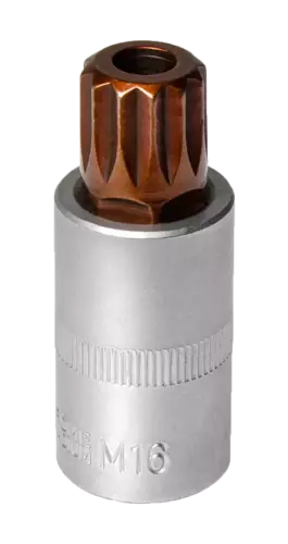 Nasadka 1/2" SPLINE M16 z otworem 1