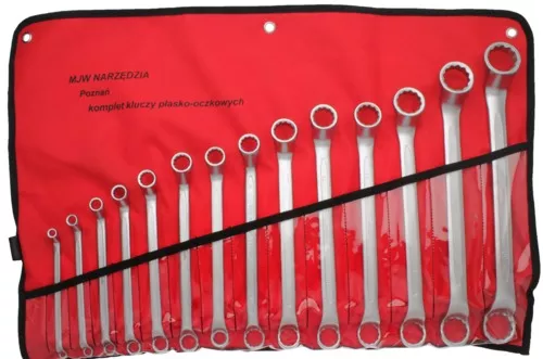 Komplet kluczy oczkowo-odgiętych 6-32 mm 1