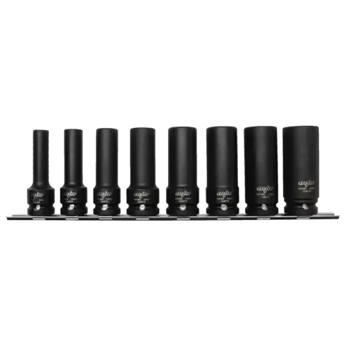 Zestaw nasadek udarowych długich 1/2" na szynie 1