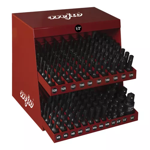 Zestaw startowy | nasadki udarowe 1/2" TORX SPLINE i przeguby udarowe | 66 elementów 1
