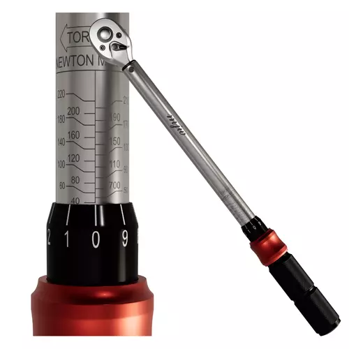 Klucz dynamometryczny 1/2" 72T 40-220 Nm 1