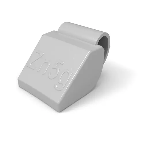 Ciężarki 5g nabijane ZN do felg aluminiowych 100 szt. ALU powlekane 1