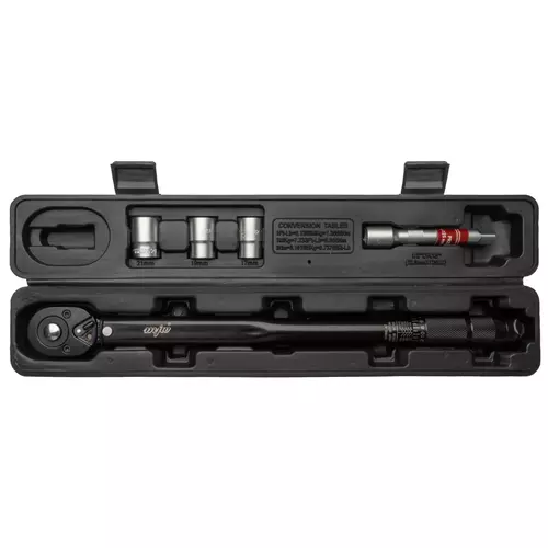 Klucz dynamometryczny 1/2" 28-210 Nm z nasadkami i przedłużaczem 1
