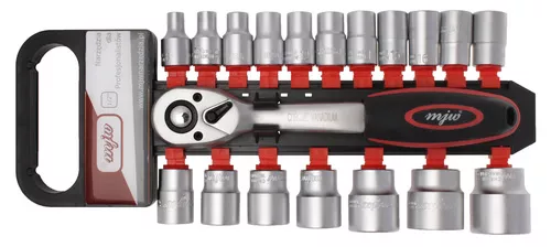 Zestaw nasadek 1/2" 12-kąt z grzechotką 1