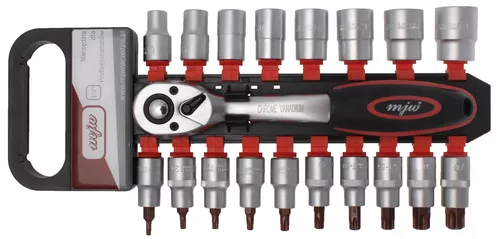 Zestaw nasadek 1/2" 6-kąt i TORX z grzechotką 1